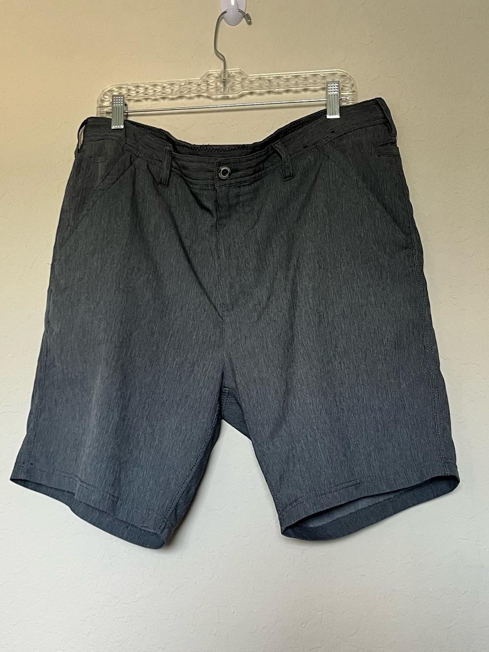 Weekender Casual Life Blue Gray Textured Stretch Shorts Men’s Size 36 Summer